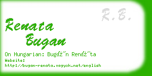 renata bugan business card